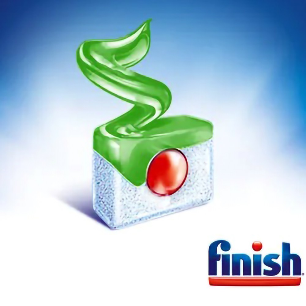 Túi 60 viên rửa chén Finish Quantum Max Dishwasher Tablets Apple Lime Blast - hương chanh, táo