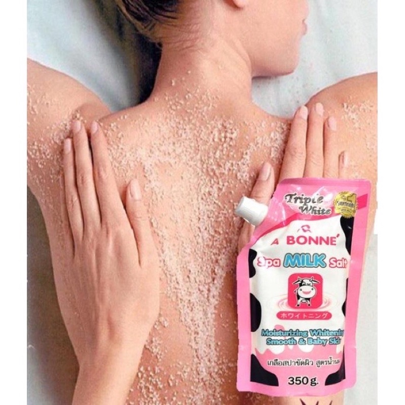 Muối tắm sữa bò tẩy tế bào chết A Bonne Spa Milk Salt Thái Lan 350gr