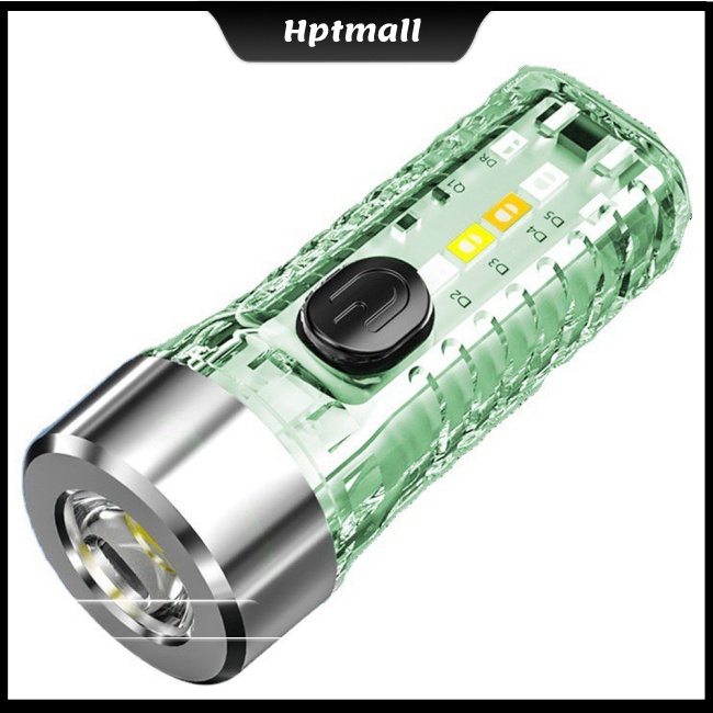 Đèn Pin Mini Siêu Nhẹ Đa Năng Sạc Nhanh Type-c Có Móc Khóa Tiện Dụng