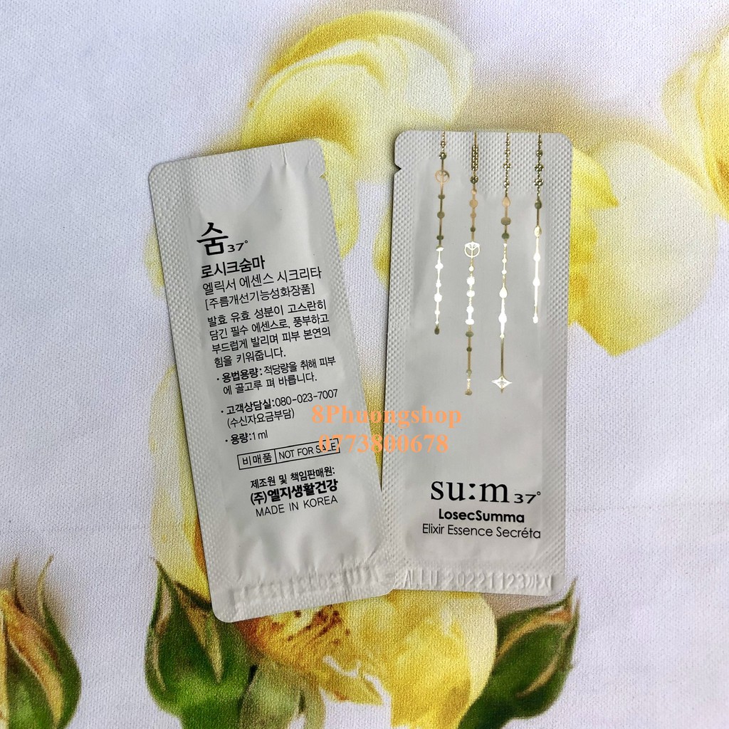 Gói Sample Sum Vàng - Nước thần Su:m37 - Losec Summa Elixir Essence Secréta