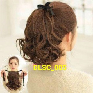 [HÌNH THẬT] Cột tóc xoăn ngắn 28cm C005