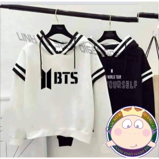 Áo hoodie bts viền tay cao cấp2