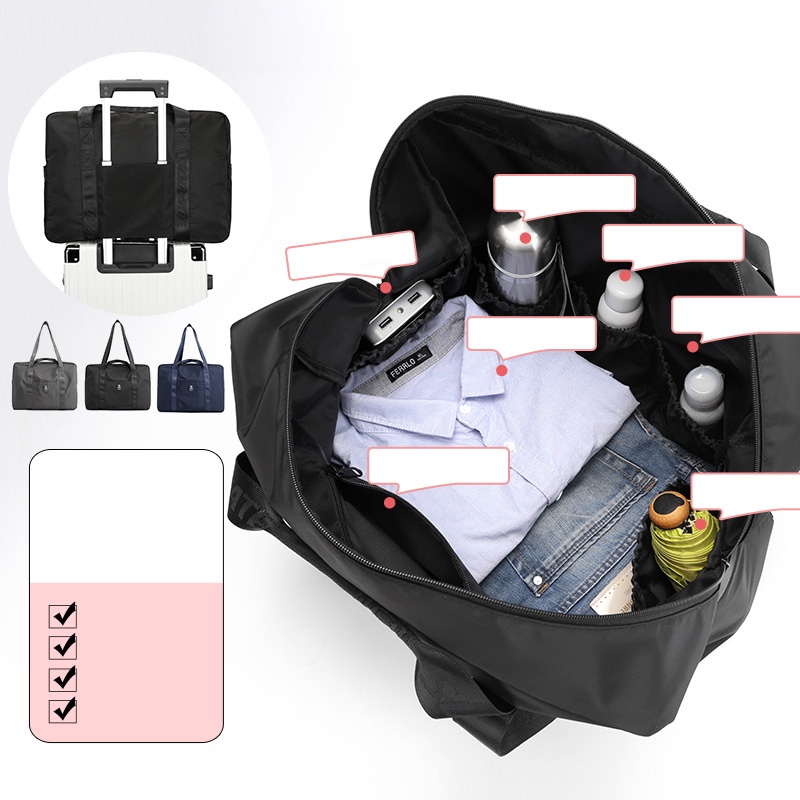 Túi Xách Du Lịch Cỡ Lớn Có Bánh Xe Kéo Tiện Lợi