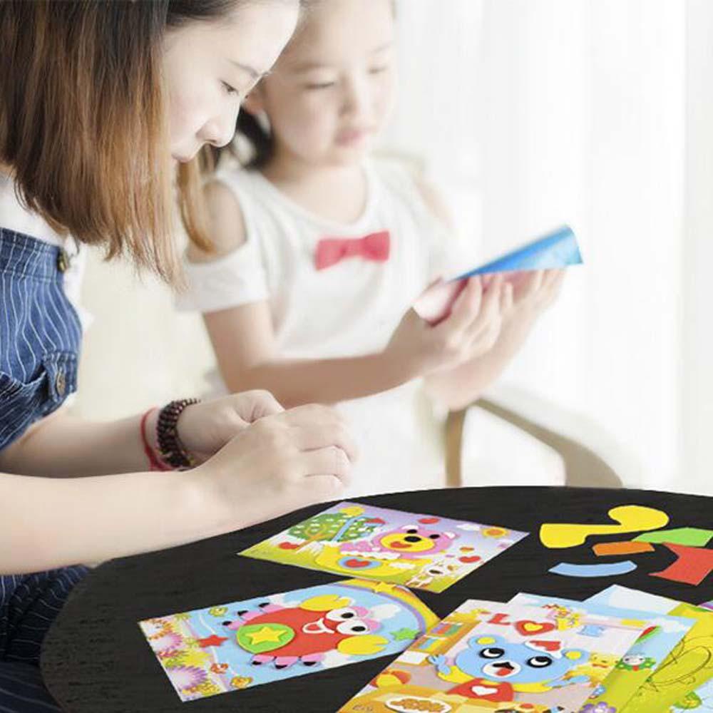 Miếng Dán Trang Trí Bằng Xốp EVA Họa Tiết Động Vật Dễ Thương Cho Trẻ Em DIY