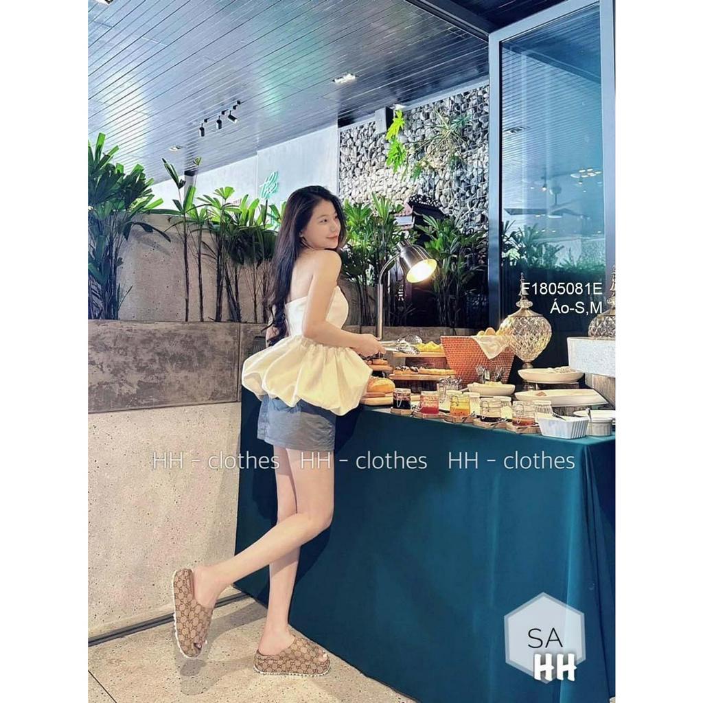 Áo thun tăm kiểu trễ vai cực xinh