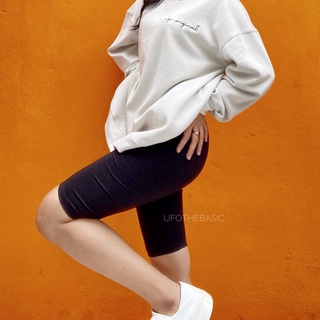Quần legging lửng biker lưng thun - vải thun cao cấp - ufothebasic