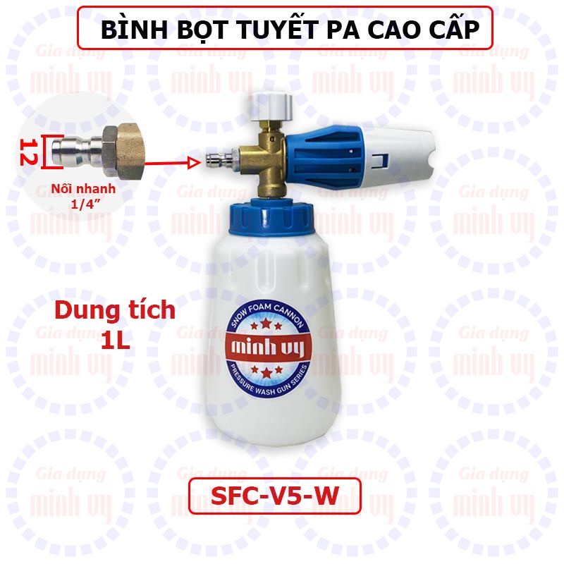 Bình phun tạo bọt tuyết 1L cho máy rửa xe ô tô