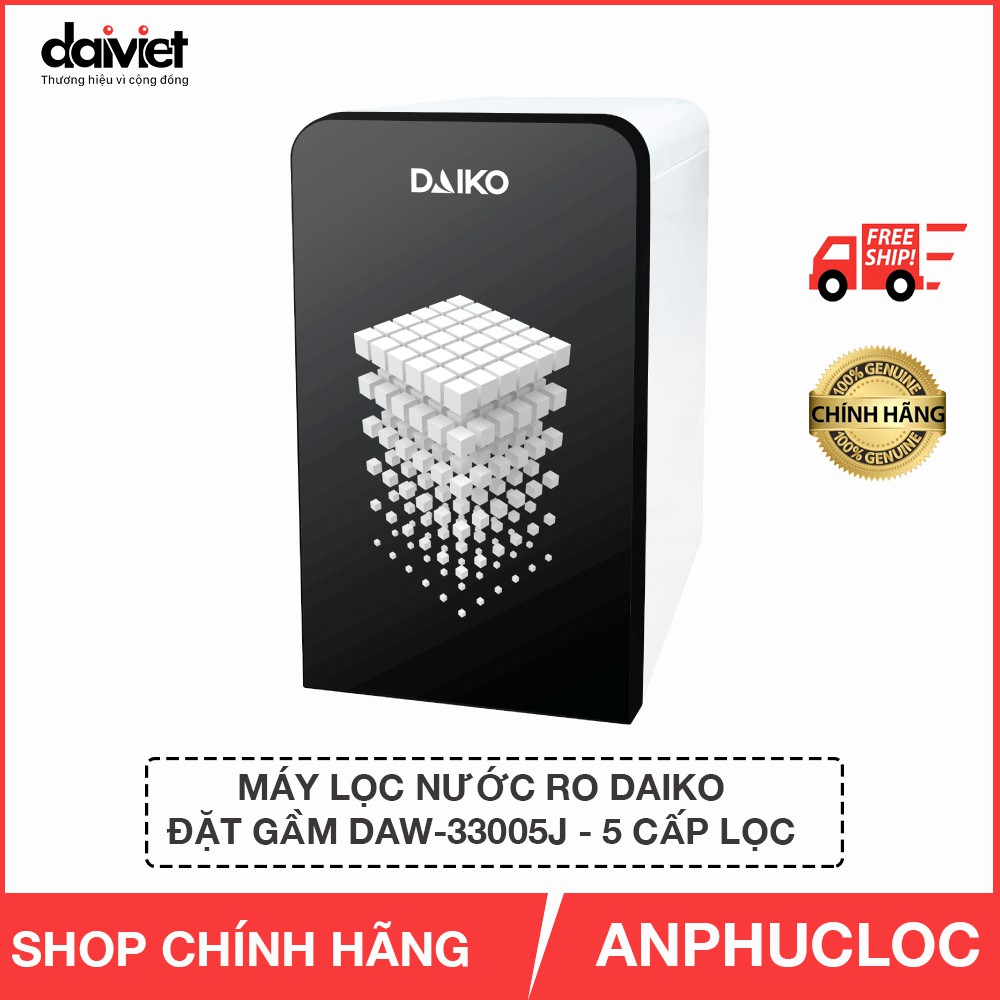 Máy lọc nước đặt gầm có vỏ tủ Daiko DAW-33005J - 5 cấp