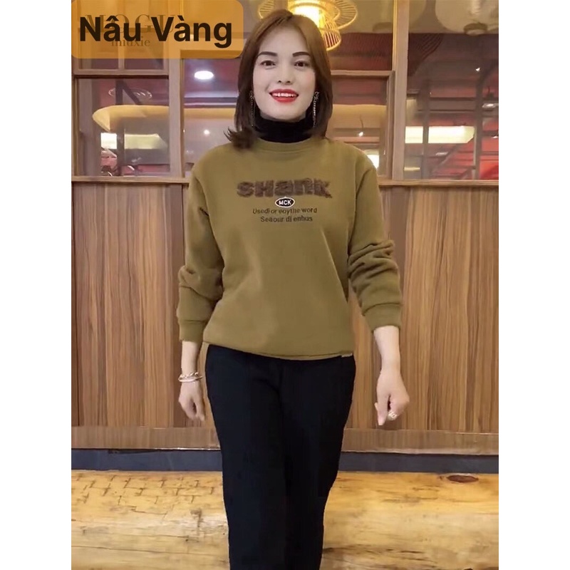 Áo Nỉ Bông Nhật Cao Cấp - 2 lớp cổ áo dữ ấm vùng cổ