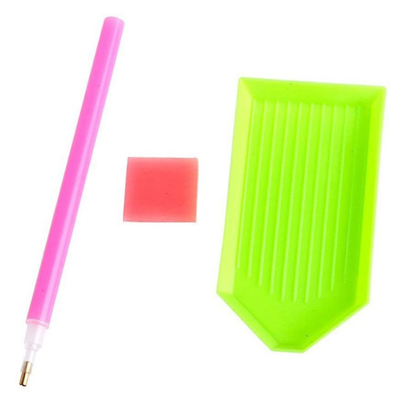 Set tranh đính đá trang trí phòng khách hình hoa và chim công