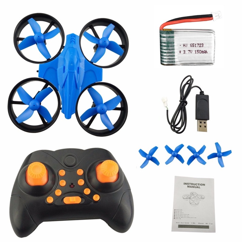 Nihui e010 2.4g 4ch 4 Trục Con Quay Hồi Chuyển Mini Rc Quadcopter Pk Eachine 010 Jjrc h36 Mini Rc Dr