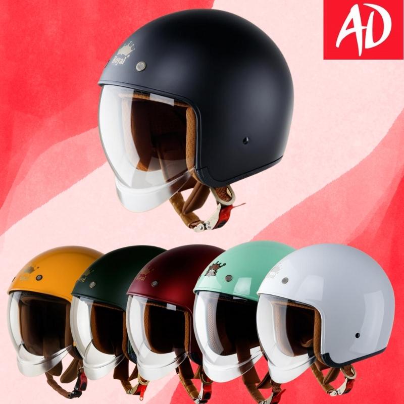 Mũ bảo hiểm 3/4 Royal M139 kính âm kính che hết mặt