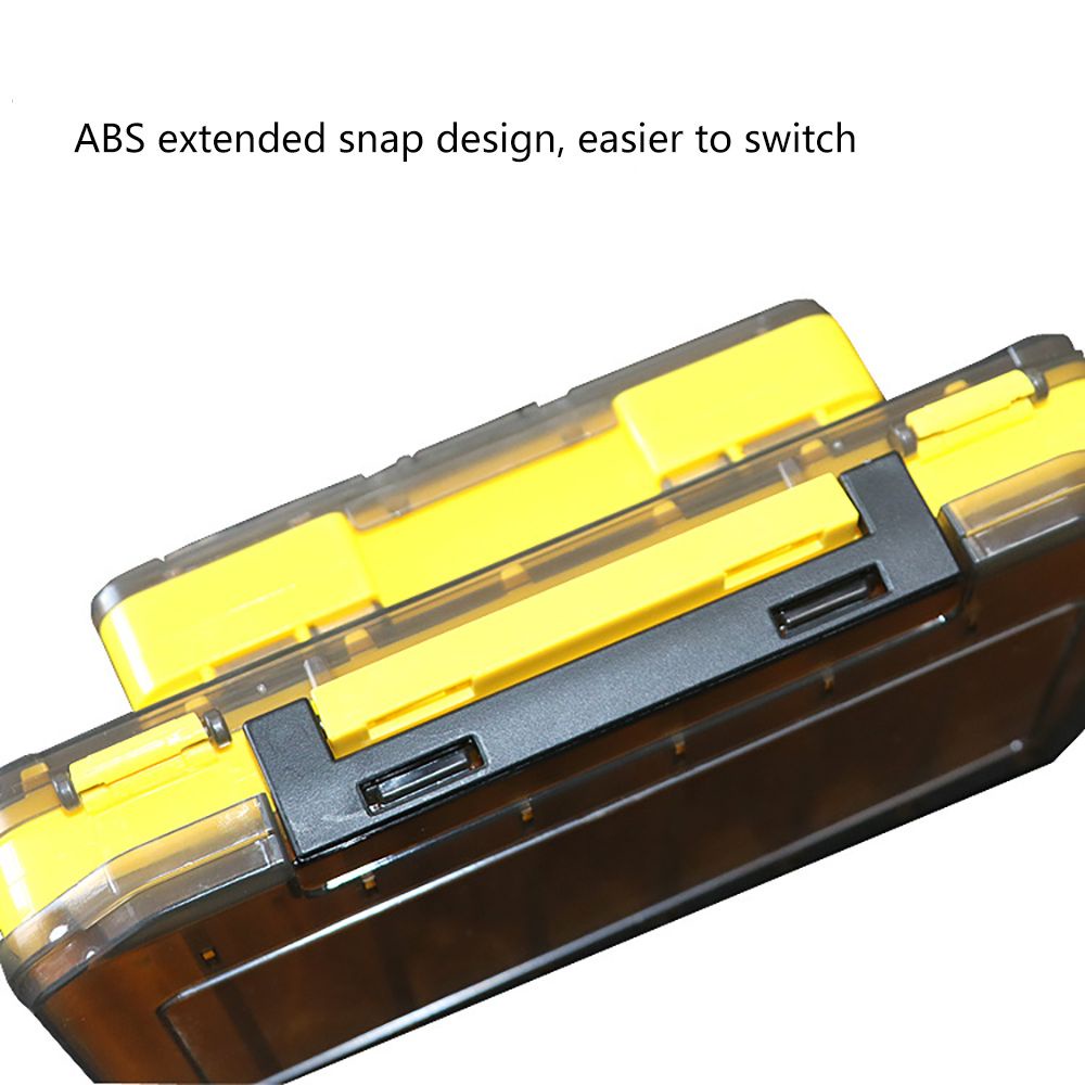 MUVAKO Hộp Đựng Mồi Câu Cá Hai Mặt 12 Ngăn Chống Thấm Nước Chất Lượng Cao