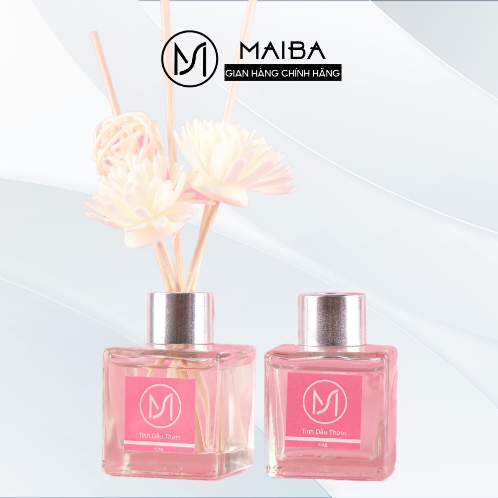 Tinh Dầu Thơm Phòng Bản Cổ Điển Hồng 50ml MAIBA, Cao Cấp Nhập Khẩu, Hương Thiên Nhiên Thư Giãn H50