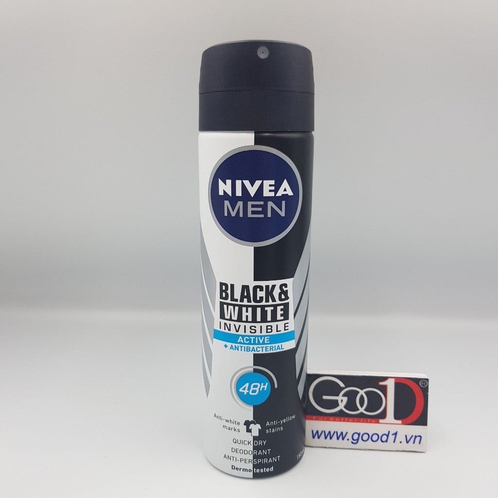 Xịt Khử Mùi Toàn Thân Nivea Men 150ml