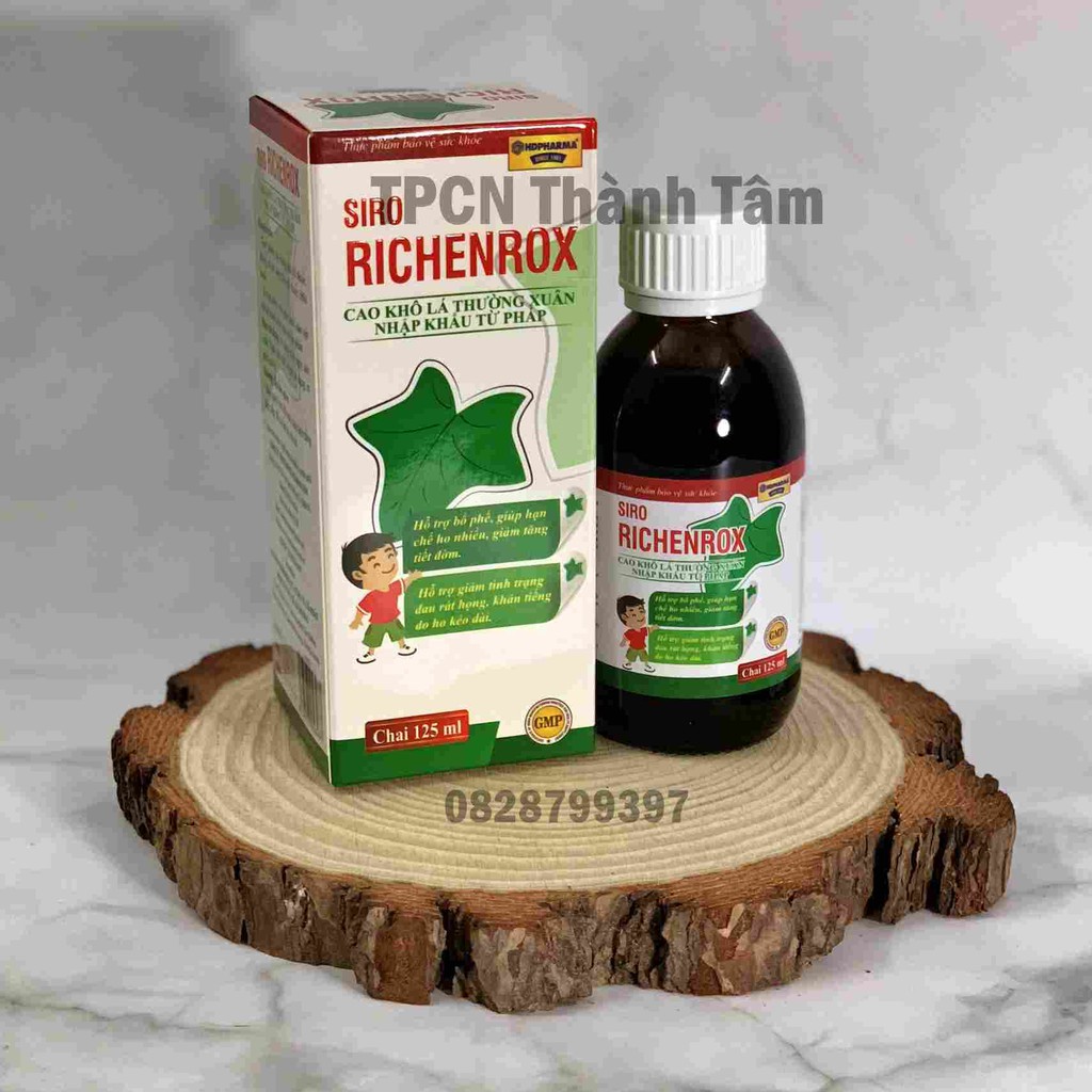 Siro giảm ho RICHENROX giúp bổ phế, giảm ho, tiêu đờm - Chai 125ml