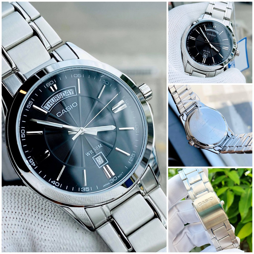 Đồng hồ nam Casio MTP-1381D-1 dây kim loại chính hãng cao cấp giá rẻ