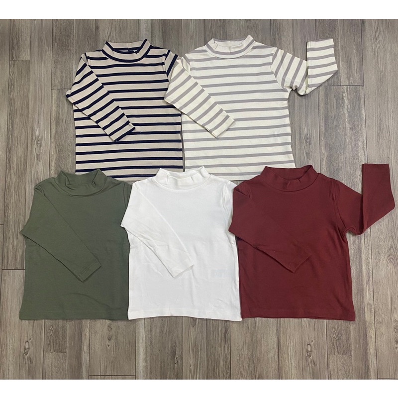 Áo giữ nhiệt cổ 3 phân muji xuất Nhật cho bé