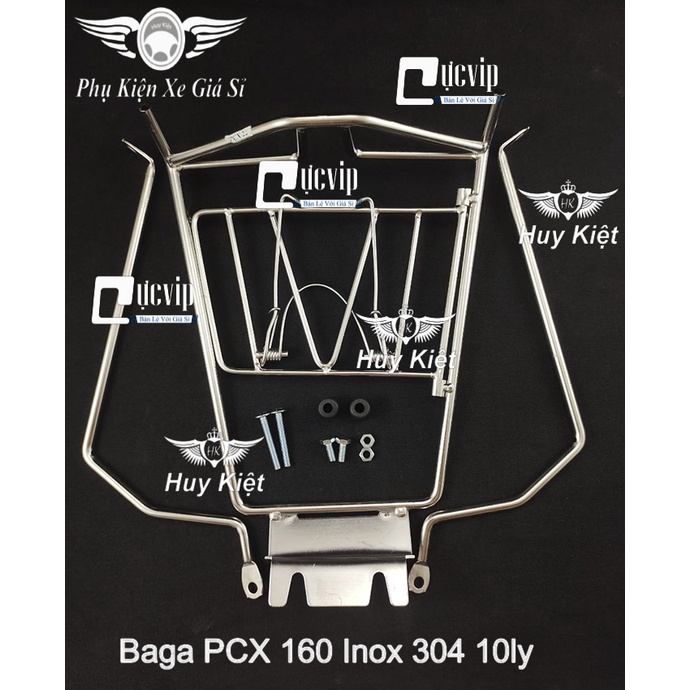 Baga Giữa PCX 160cc Đời 2021, 2022, 2023 Inox 304 10Ly Hàng Cao Cấp MS5486