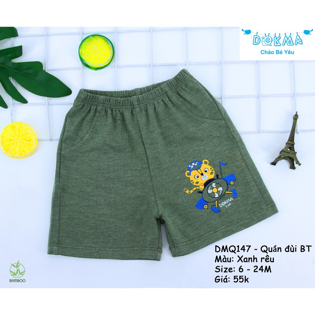Dokma quần đùi bé trai 6-24m DMQ147