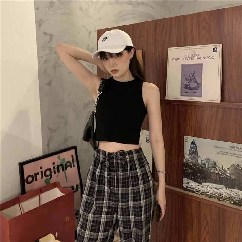 Áo croptop ba lỗ nữ Yinxx dáng lửng ôm body kiểu trơn basic nhiều màu CRT59