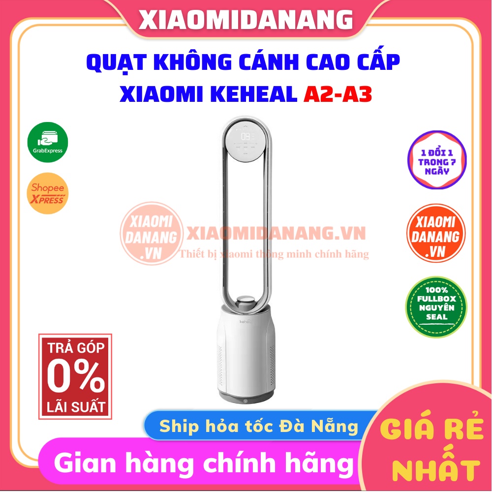 Quạt không cánh Xiaomi Keheal A2 / Keheal A3 Lọc Không Khí, 12 Cấp độ Gió