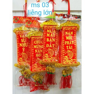 Combo 10 liễn lớn ,liễn nhung đỏ trang trí hoa mai ,đào ,cây cảnh ,trang trí Tết ,cây tài lộc, cây vàng lá ngọc
