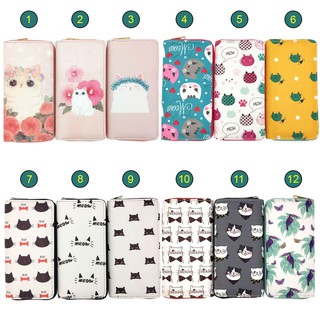 Bóp Ví Dài Họa Tiết Hoạt Hình Mèo Nhỏ Cute Dễ Thương - Link 7 - Mybags Shop
