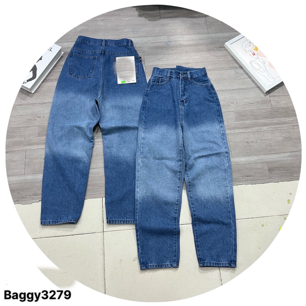 [VIDEO+FREESHIP ] QUẦN BAGGY JEANS NỮ LƯNG CAO LOANG TRẮNG GIỮA MÀU XANH MÀU XÁM CỰC LẠ SIÊU NGẦU CÁ TÍNH NITIQC