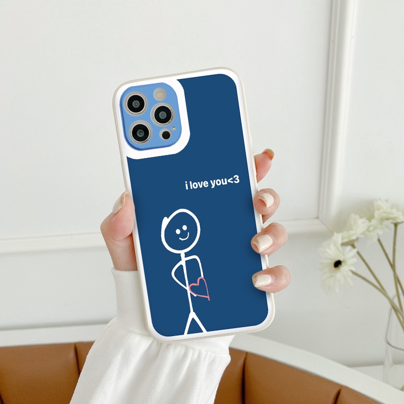 Ốp lưng iphone Hoạt hình người que cạnh vuông dẻo ip 6splus/7/7plus/8/8plus/x/xr/xs/11/12/pro/max/plus/13promax tr138