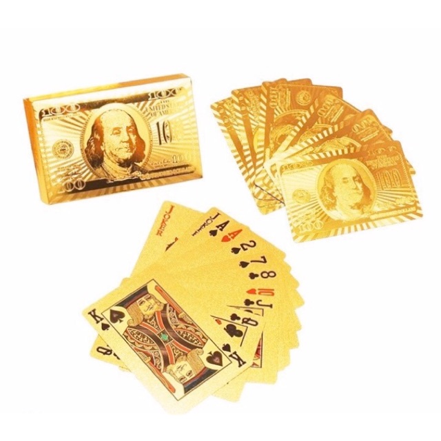 👑GIẢI TRÍ 🍀MAY MẮN🌎TÀI LỘC 🎲Bài Tây Tú Lơ Khơ Màu Vàng 24K kết hợp hiệu ứng 2D