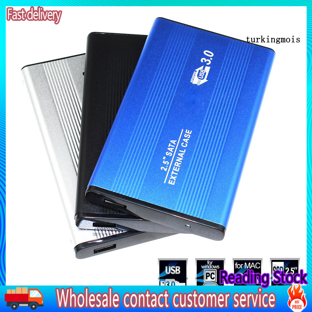 SATA Hộp Kim Loại Đựng Ổ Cứng Ngoài Hdd Ssd 2.5inch Cổng Usb 3.0 / 2.0 Tiện Dụng