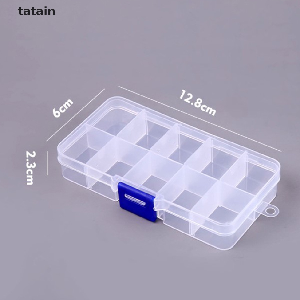 Hộp nhựa đựng đồ trong suốt chia 10 ngăn có thể tháo rời CVX