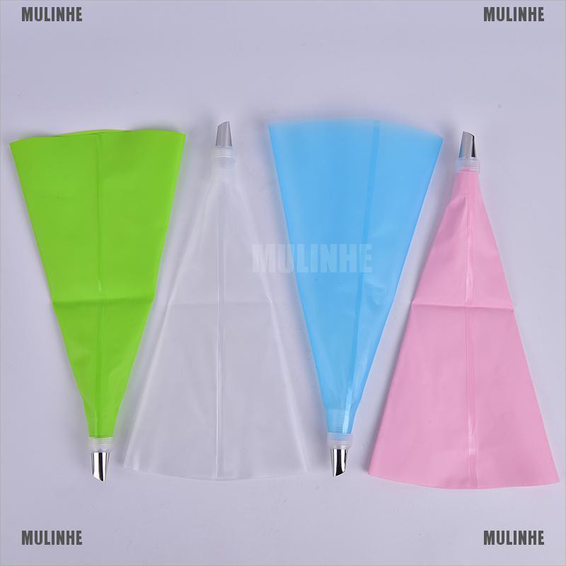 Bộ Túi Bắt Bông Kem Bằng Silicone Tiện Dụng