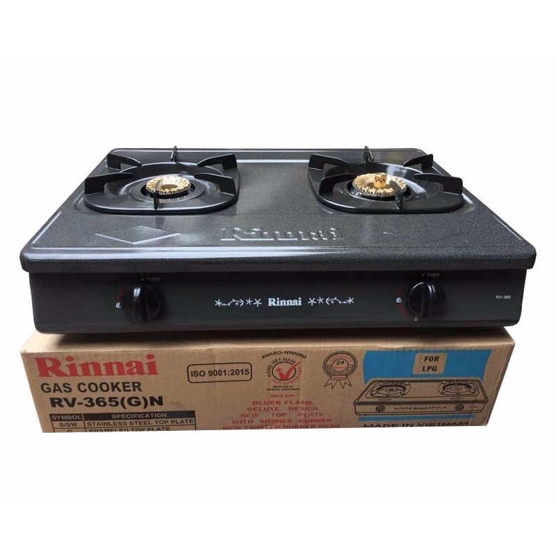 Bếp gas dương 2 lò Rinnai RV-365G-N (Xám)