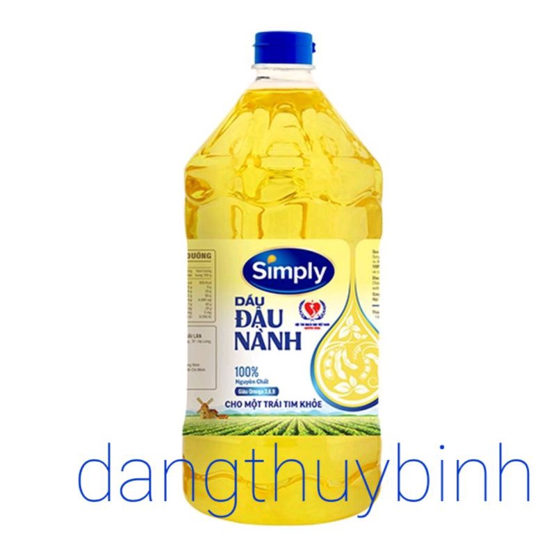 Dầu đậu nành simly 2 lít