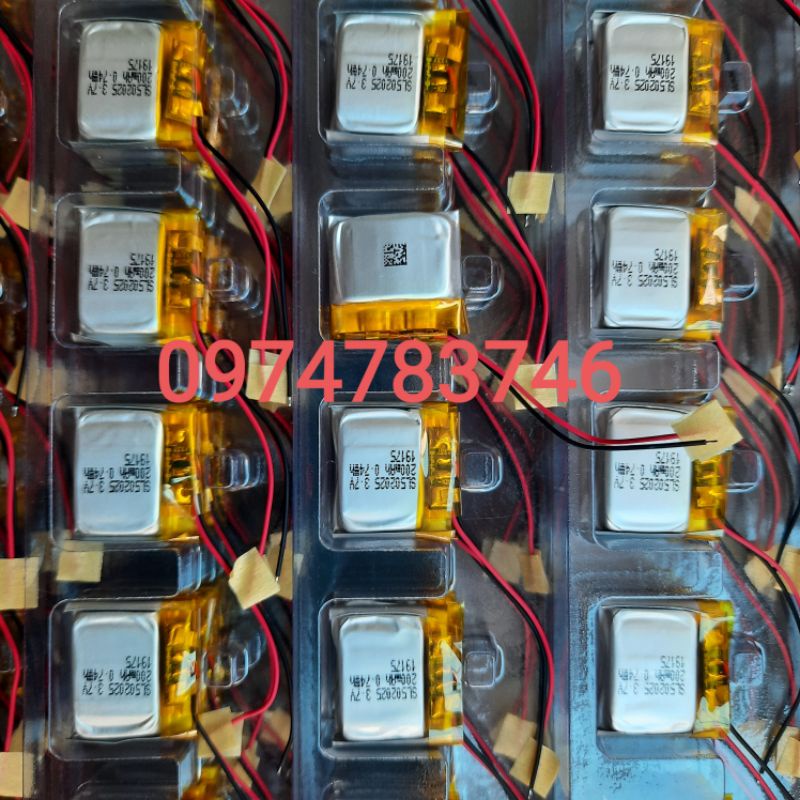 Pin Lithium 3.7V 502025 200mAh (Lithium Polyme)