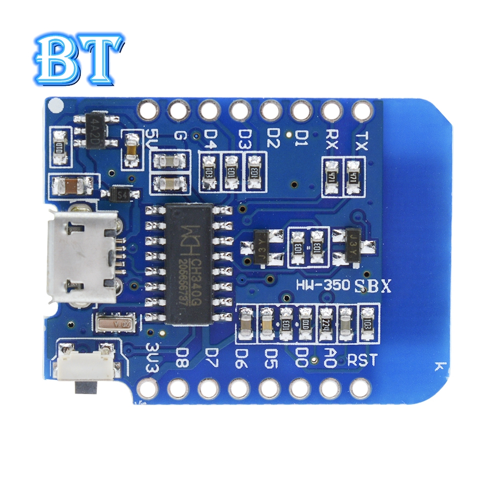 Bảng Mạch Phát Triển Esp8266 Esp-12 Esp-12F Ch340G Ch340 Micro Usb Dành Cho Arduino Wemos D1 Mini V2 Iot Board 3.3v