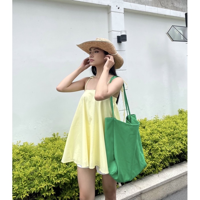 HÌN - Áo 2 dây chất liệu Linen có lót - Lilia Top