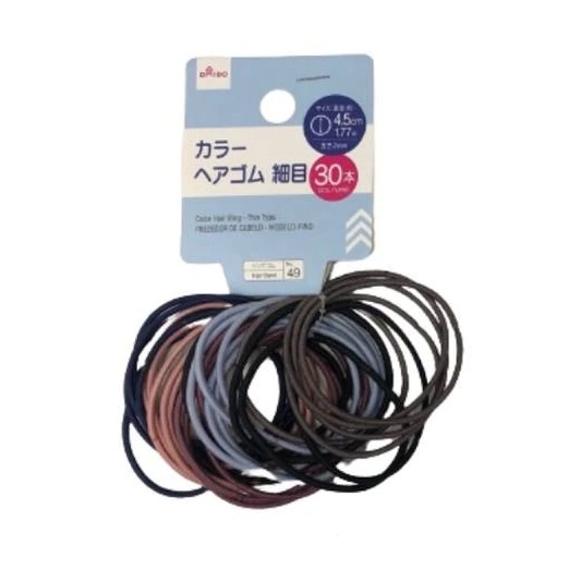 Daiso Vòng cột tóc đủ màu loại mỏng