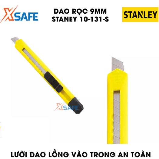 Dao rọc giấy cán nhựa Stanley 10-131 9mm, nhỏ gọn tiện lợi