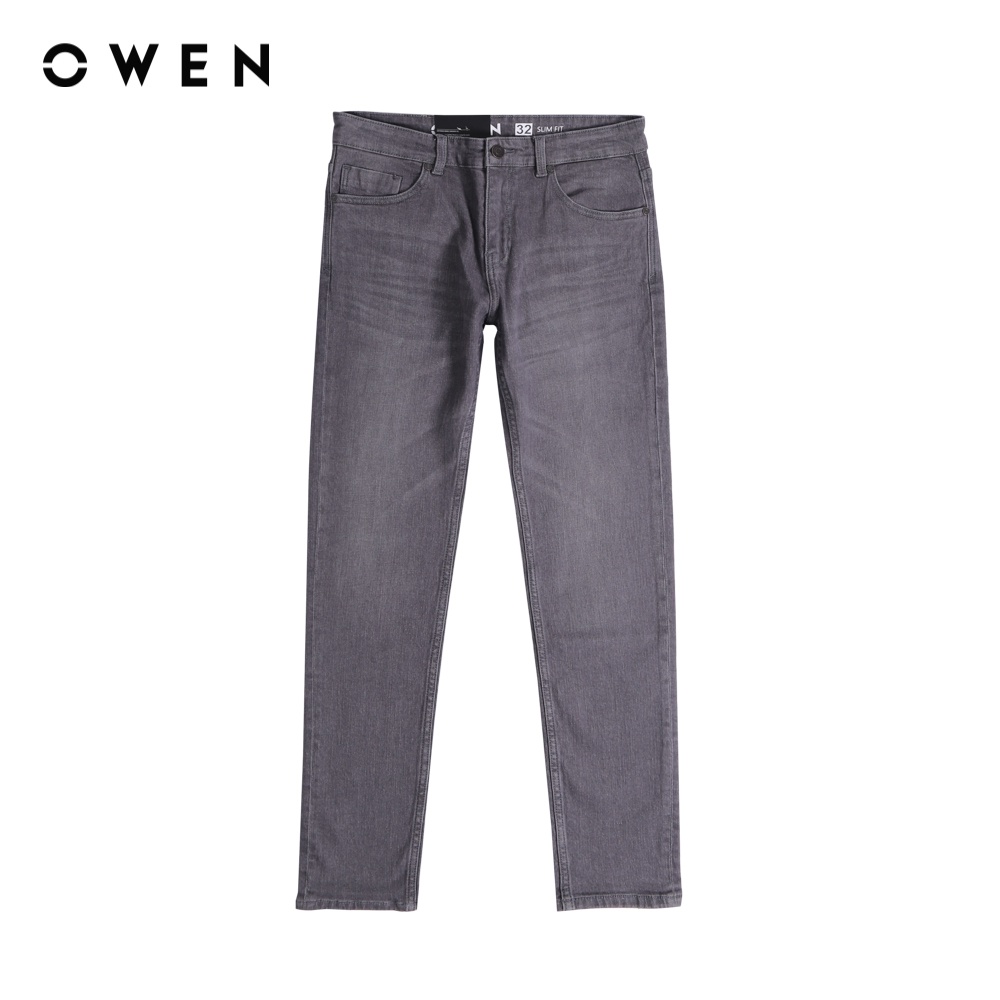 OWEN - Quần jean Slim Fit Xám - QJSL221491