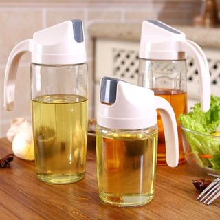 Bình Thủy Tinh Đựng Dầu Ăn Có Nắp Chống Tràn Tiện Dụng