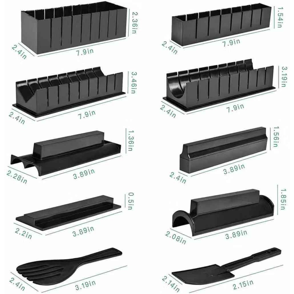 Set 10 Khuôn Làm Sushi / Cơm Nắm Đa Năng Tiện Dụng DIY