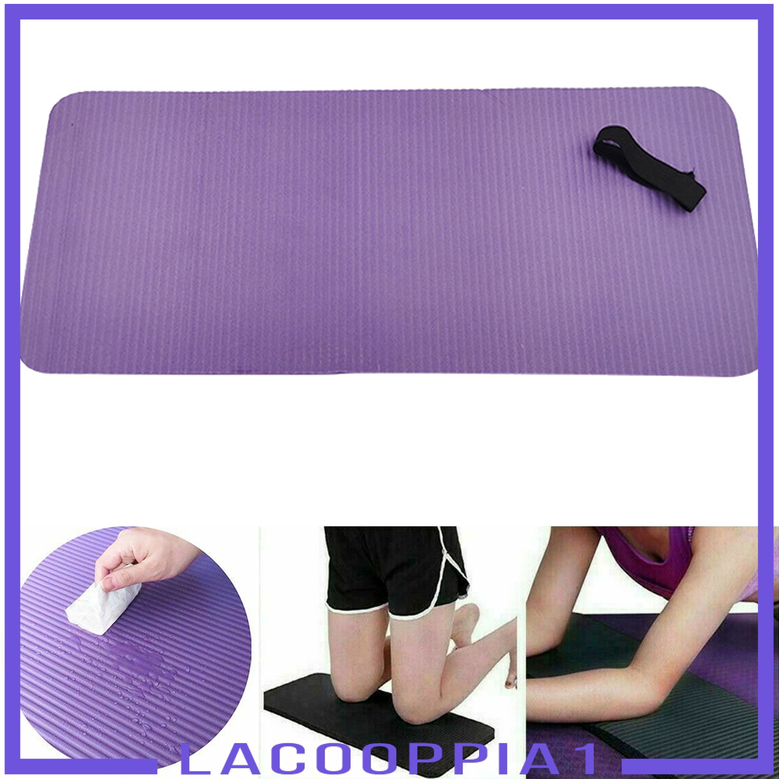 Thảm Tập Yoga Chống Trượt Kích Thước 60x25cm Kích Thước 1cm