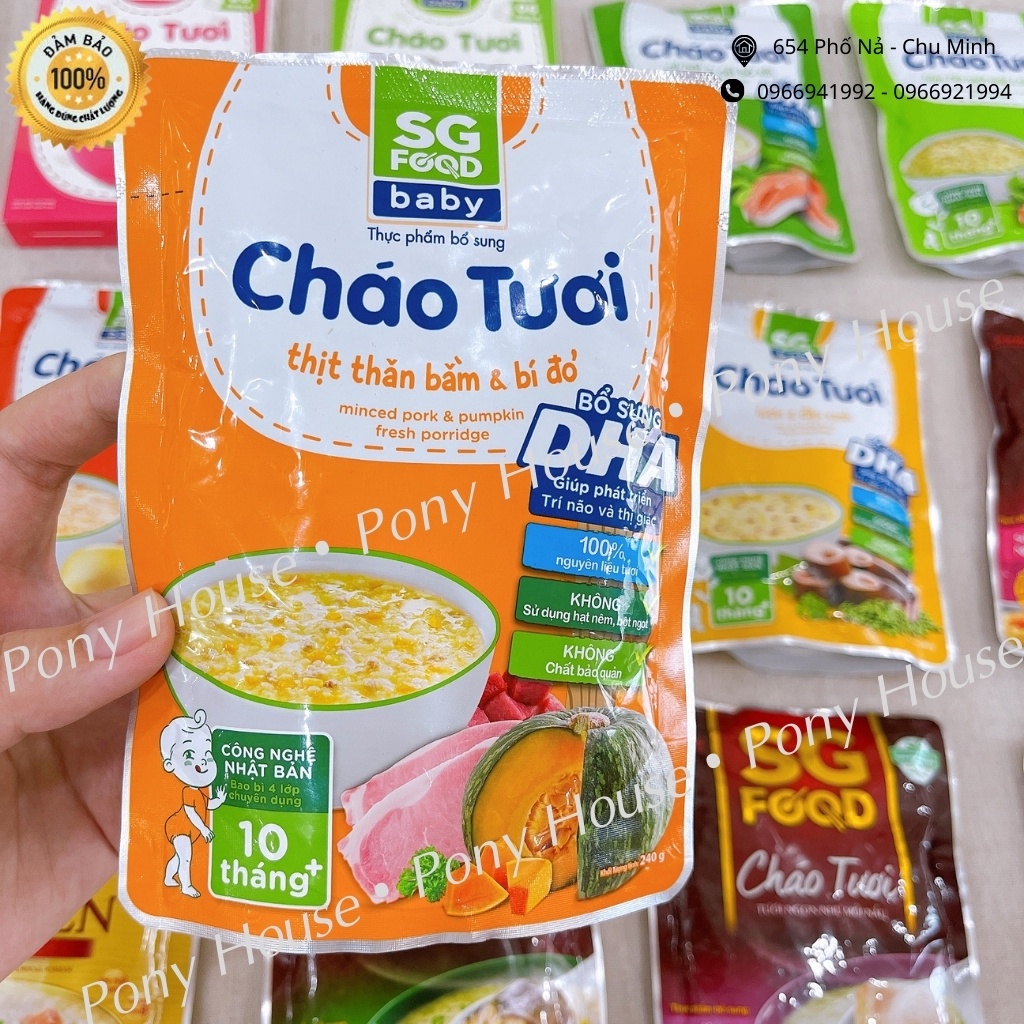 Cháo Tươi Sài Gòn Food - háo Tươi cho bé từ 10 Tháng An Toàn Đầy Đủ Dinh Dưỡng 240g date 2022