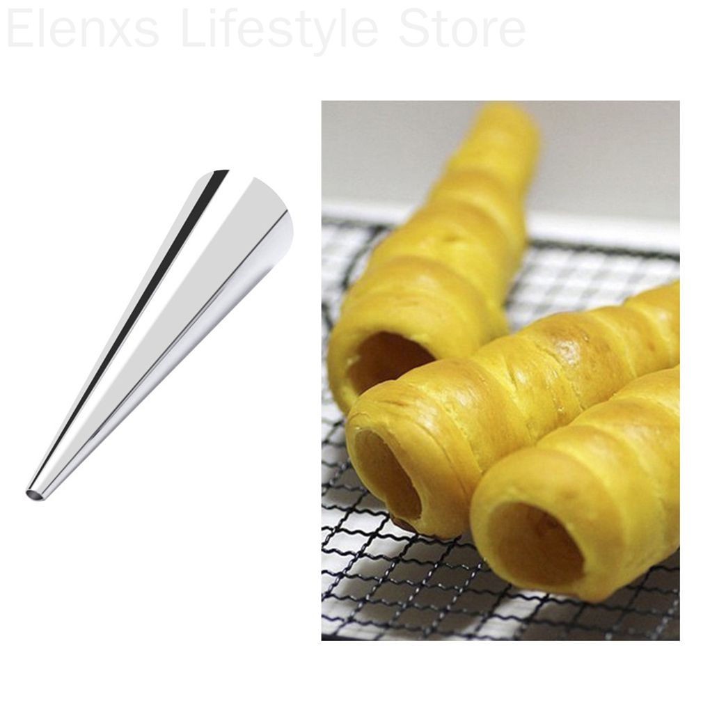 5 / 12 Khuôn làm bánh sừng bò bằng thép không gỉ tiện dụng