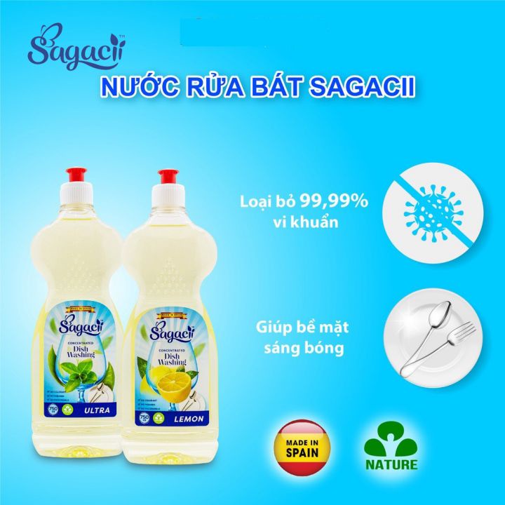 Nước rửa bát đậm đặc Sagacii