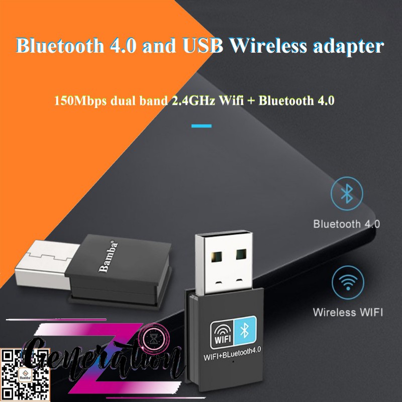 USB thu wifi + phát Bluetooth 4.0 BAMBA - USB thu Wifi BAMBA - USB phát Bluetooth 4.0 BAMBA