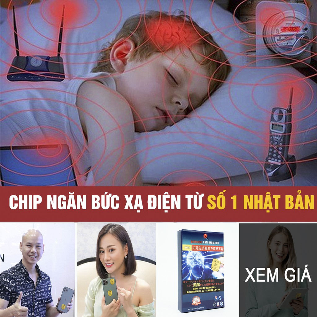 (Chính Hãng) Chip Chắn Sóng Điện Từ Shirudo, Miếng Dán Ngăn Sóng Điện Từ Phát Ra Từ Điện Thoại, Wifi